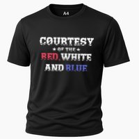 Courtesy Of The Red White And Blue Patriotic Cooling Performance Crew T-Shirt