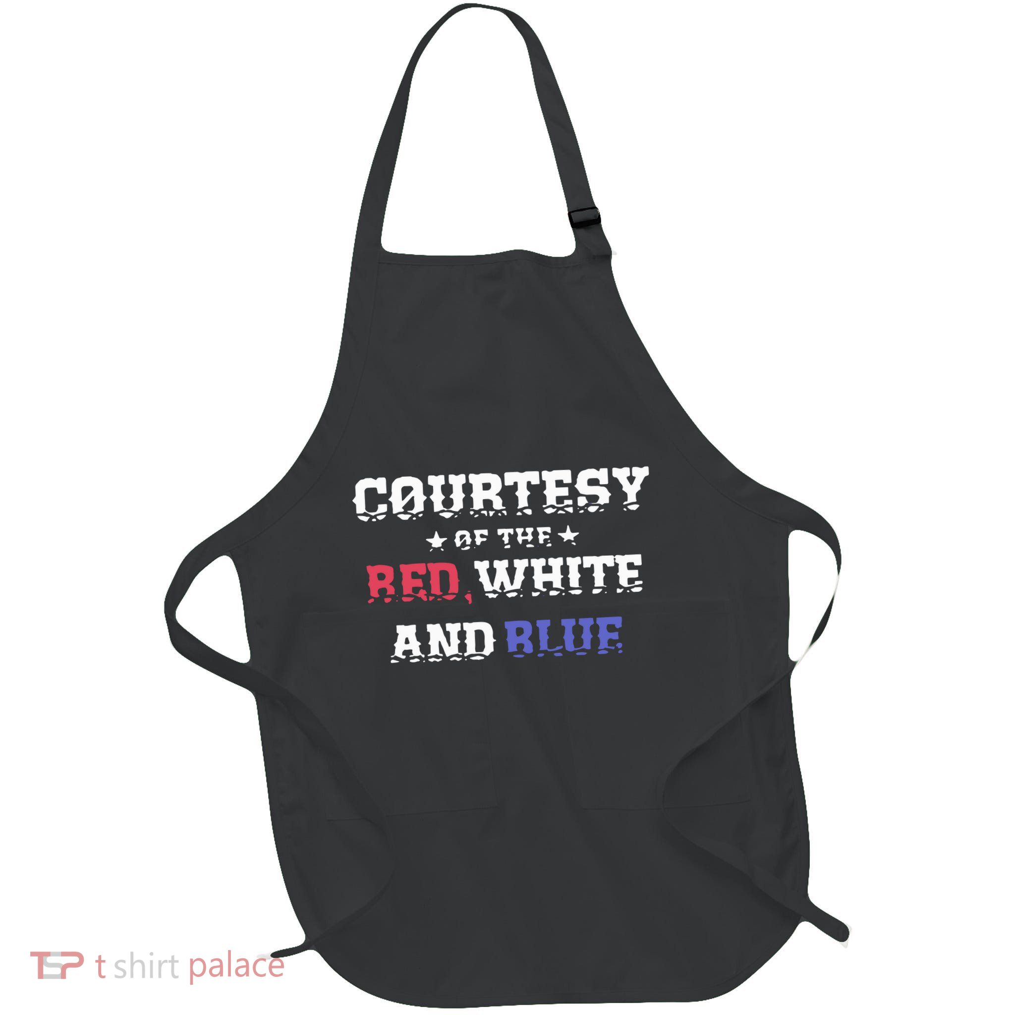 Courtesy Of The Red White And Blue Patriotic Apron