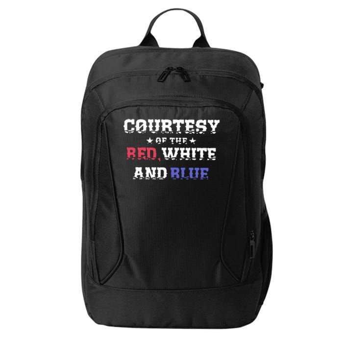 Courtesy Of The Red White And Blue Patriotic City Backpack