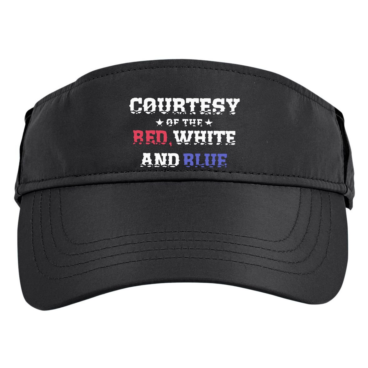 Courtesy Of The Red White And Blue Patriotic Adult Drive Performance Visor
