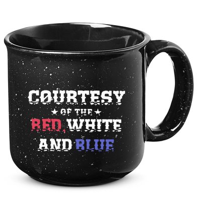 Courtesy Of The Red White And Blue Patriotic 15oz Campfire Ceramic Mug