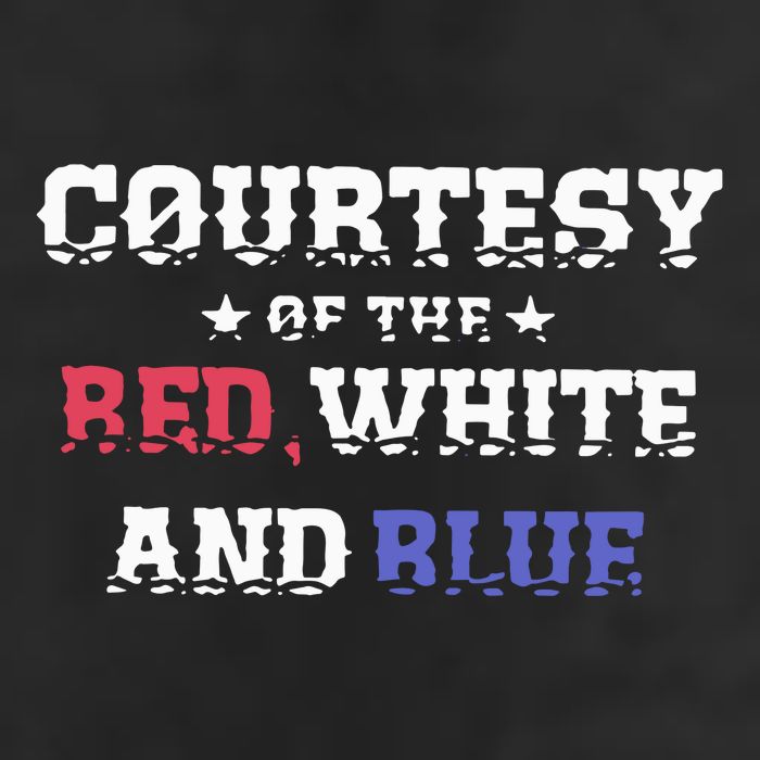 Courtesy Of The Red White And Blue Patriotic Golf Towel