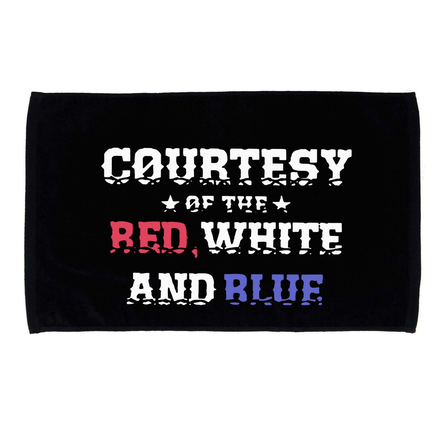 Courtesy Of The Red White And Blue Patriotic Microfiber Hand Towel