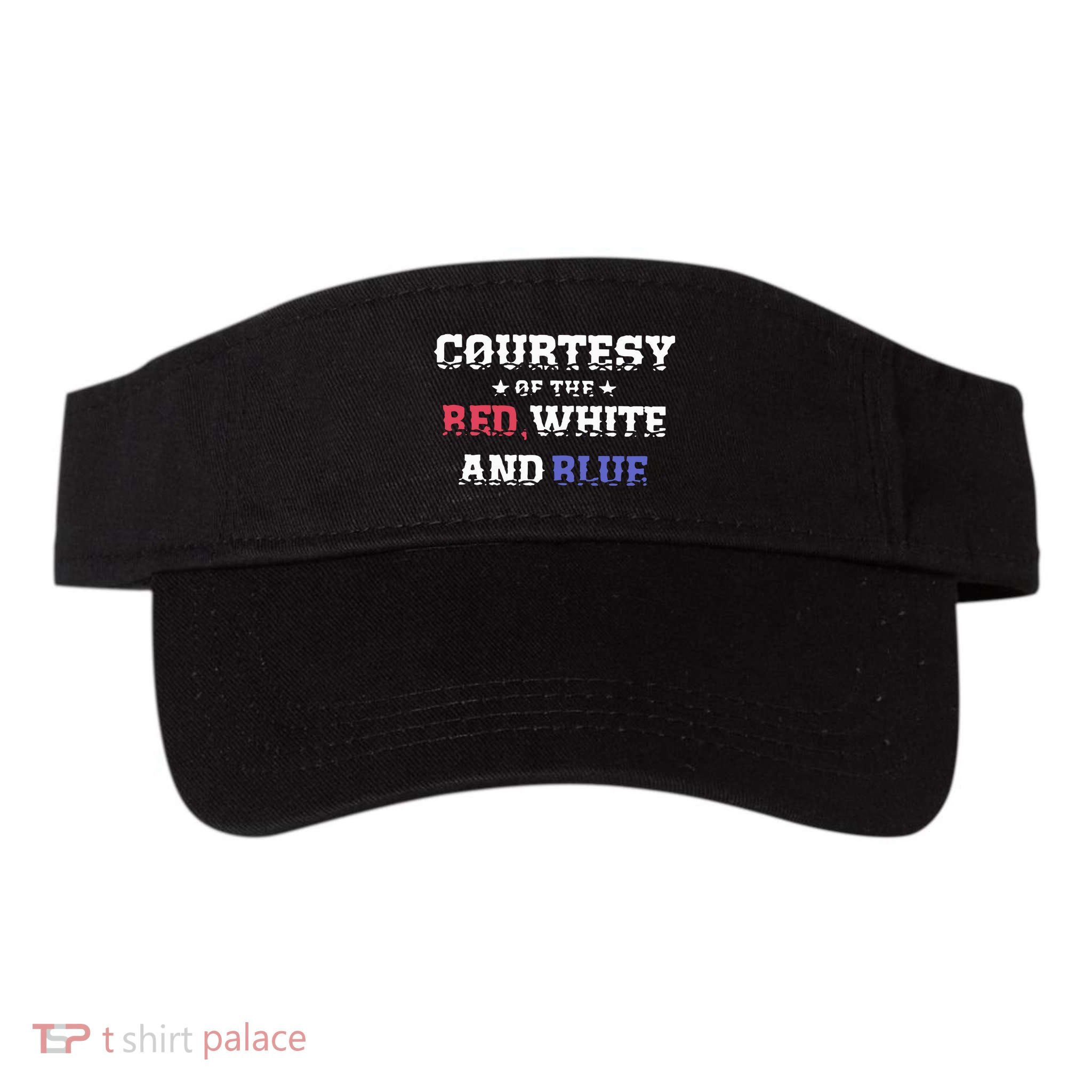 Courtesy Of The Red White And Blue Patriotic Visor
