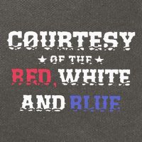 Courtesy Of The Red White And Blue Patriotic Cotton Canvas Backpack