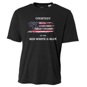 Courtesy Of The Red White And Blue Independence Day Cooling Performance Crew T-Shirt