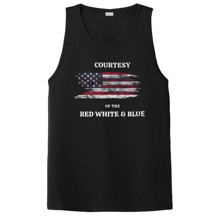 Courtesy Of The Red White And Blue Independence Day PosiCharge Competitor Tank