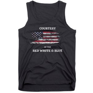 Courtesy Of The Red White And Blue Independence Day Tank Top