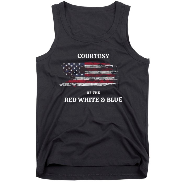 Courtesy Of The Red White And Blue Independence Day Tank Top