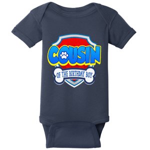 Cousin Of The Birthday Boy Dad Patrol Gifts Baby Bodysuit