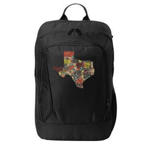 Collage Of Texas States Artistic Texas City Backpack