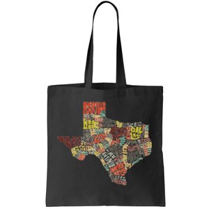 Collage Of Texas States Artistic Texas Tote Bag