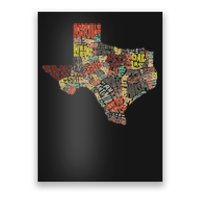 Collage Of Texas States Artistic Texas Poster