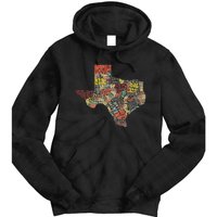 Collage Of Texas States Artistic Texas Tie Dye Hoodie