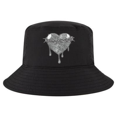 Crown Of Thorns Bleeding Heart Cool Comfort Performance Bucket Hat