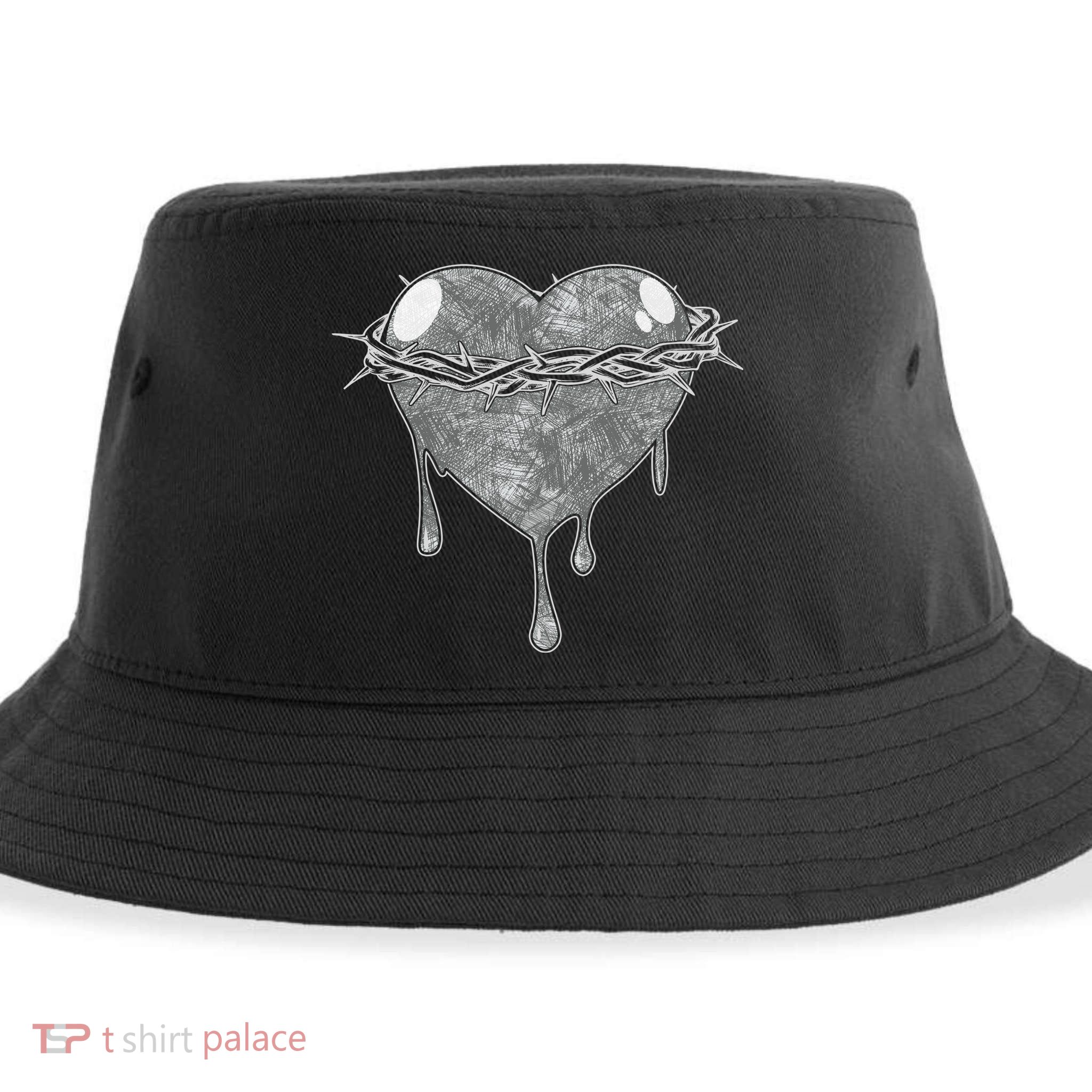 Crown Of Thorns Bleeding Heart Sustainable Bucket Hat