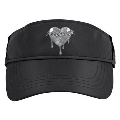 Crown Of Thorns Bleeding Heart Adult Drive Performance Visor