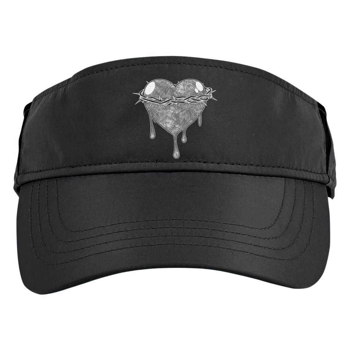 Crown Of Thorns Bleeding Heart Adult Drive Performance Visor