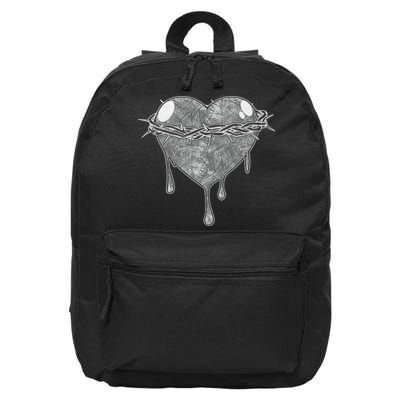 Crown Of Thorns Bleeding Heart 16 in Basic Backpack