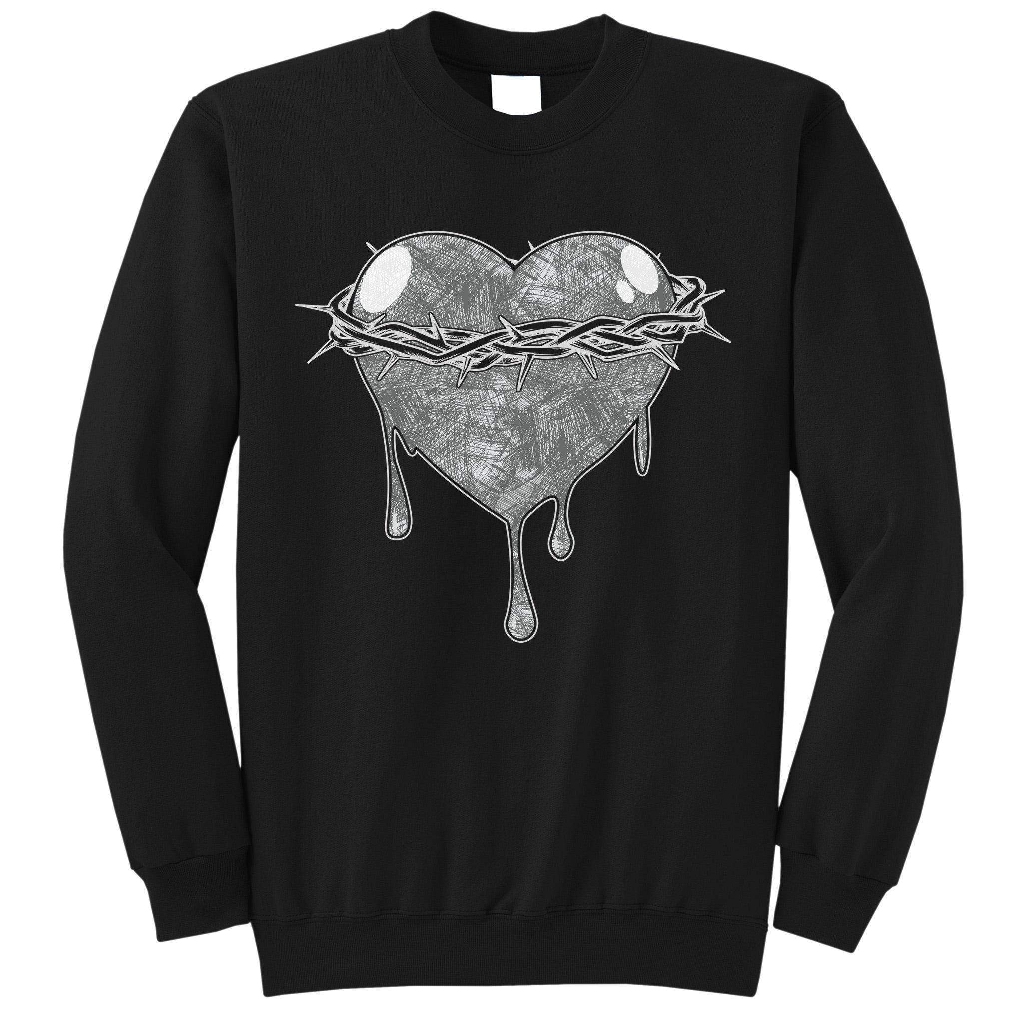 Crown Of Thorns Bleeding Heart Tall Sweatshirt