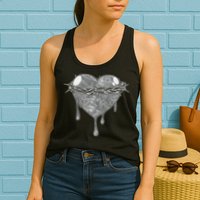 Crown Of Thorns Bleeding Heart Womens Tank Top