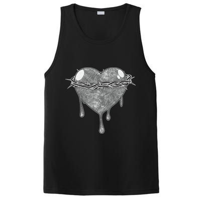 Crown Of Thorns Bleeding Heart PosiCharge Competitor Tank