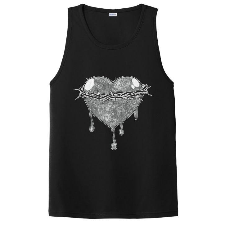 Crown Of Thorns Bleeding Heart PosiCharge Competitor Tank