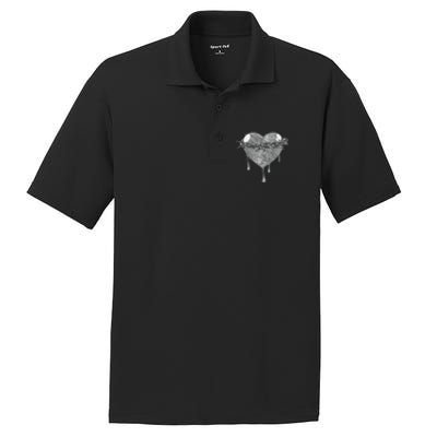 Crown Of Thorns Bleeding Heart PosiCharge RacerMesh Polo