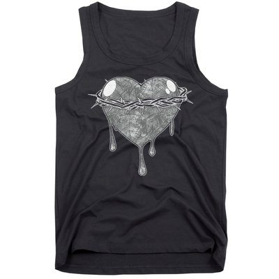 Crown Of Thorns Bleeding Heart Tank Top
