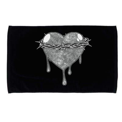 Crown Of Thorns Bleeding Heart Microfiber Hand Towel