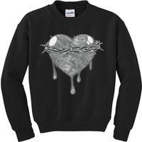 Crown Of Thorns Bleeding Heart Kids Sweatshirt