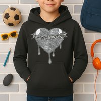 Crown Of Thorns Bleeding Heart Kids Hoodie