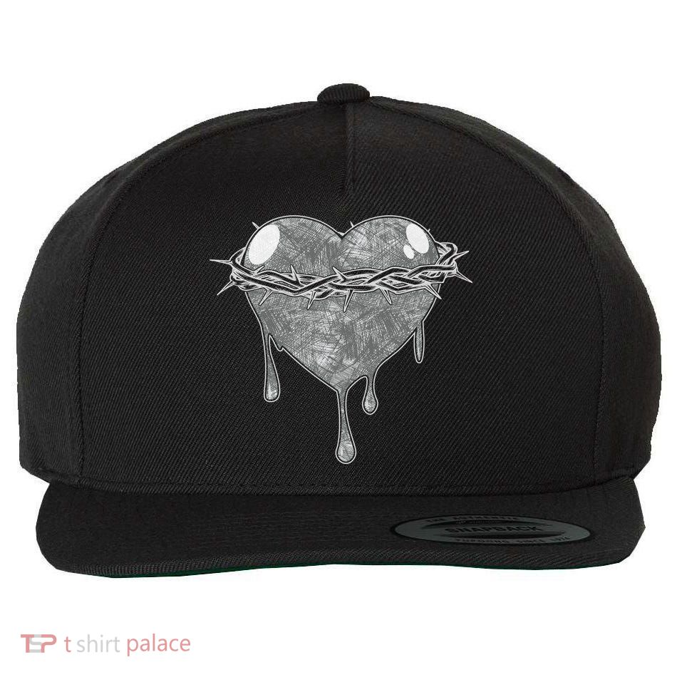Crown Of Thorns Bleeding Heart Wool Snapback Cap