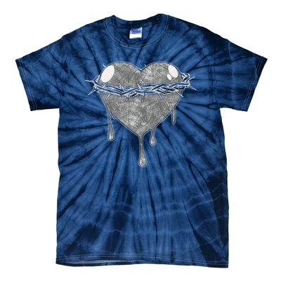 Crown Of Thorns Bleeding Heart Tie-Dye T-Shirt