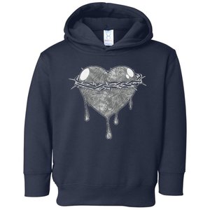 Crown Of Thorns Bleeding Heart Toddler Hoodie