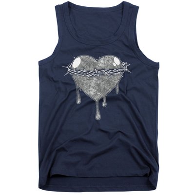 Crown Of Thorns Bleeding Heart Tank Top