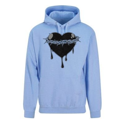 Crown Of Thorns Bleeding Heart Unisex Surf Hoodie