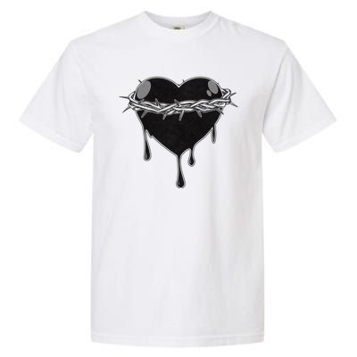 Crown Of Thorns Bleeding Heart Garment-Dyed Heavyweight T-Shirt