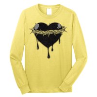 Crown Of Thorns Bleeding Heart Long Sleeve Shirt