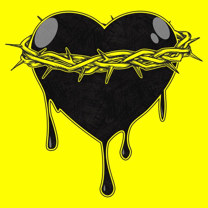 Crown Of Thorns Bleeding Heart T-Shirt