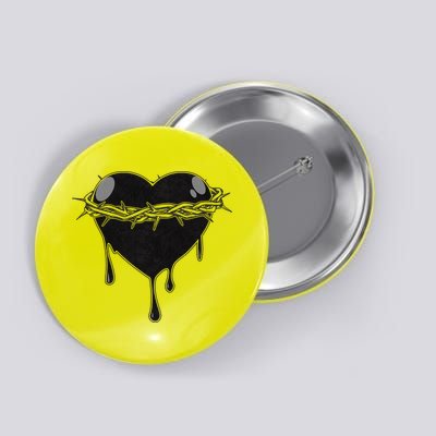 Crown Of Thorns Bleeding Heart Button