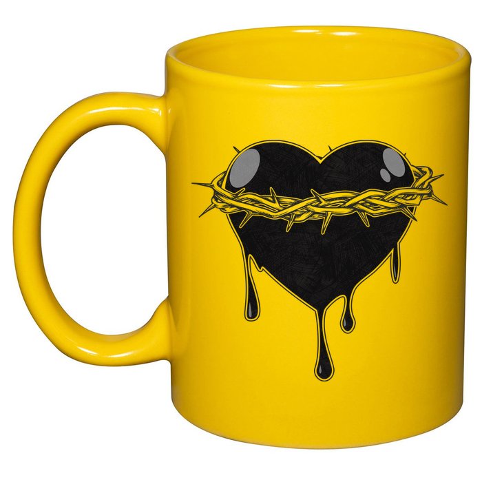 Crown Of Thorns Bleeding Heart 11oz C Handle Ceramic Mug