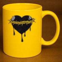 Crown Of Thorns Bleeding Heart 11oz C Handle Ceramic Mug