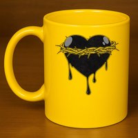 Crown Of Thorns Bleeding Heart 11oz C Handle Ceramic Mug