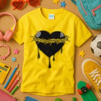 Crown Of Thorns Bleeding Heart Kids T-Shirt