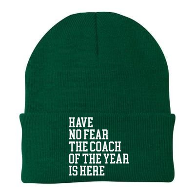 Coach Of The Year Coaching Dad Coach Gifts Funny Coaching Knit Cap Winter Beanie