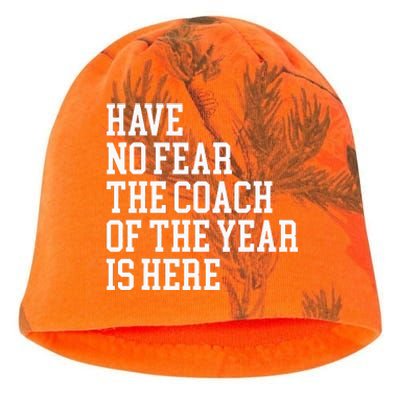 Coach Of The Year Coaching Dad Coach Gifts Funny Coaching Kati - Camo Knit Beanie