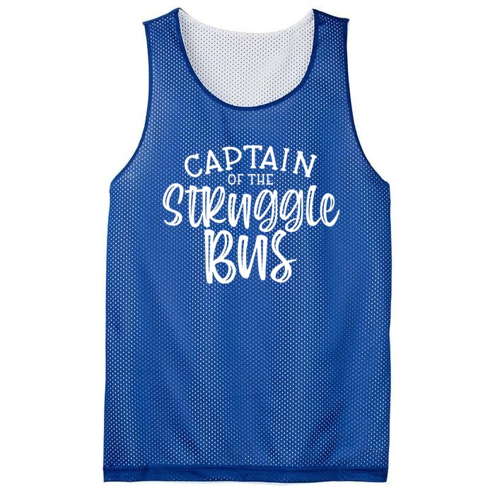 Captain Of The Struggle Bus Funny Sarcastic Mom Wife Gift Mesh Reversible Basketball Jersey Tank