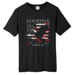 Courtesy Of The Usa Red White And Blue 4th Of July Tall Fusion ChromaSoft Performance T-Shirt