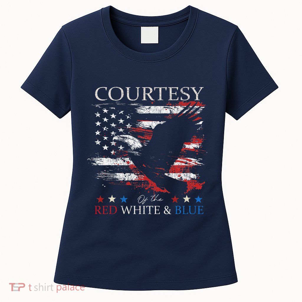 Courtesy Of The Usa Red White And Blue 4th Of July Women's T-Shirt
